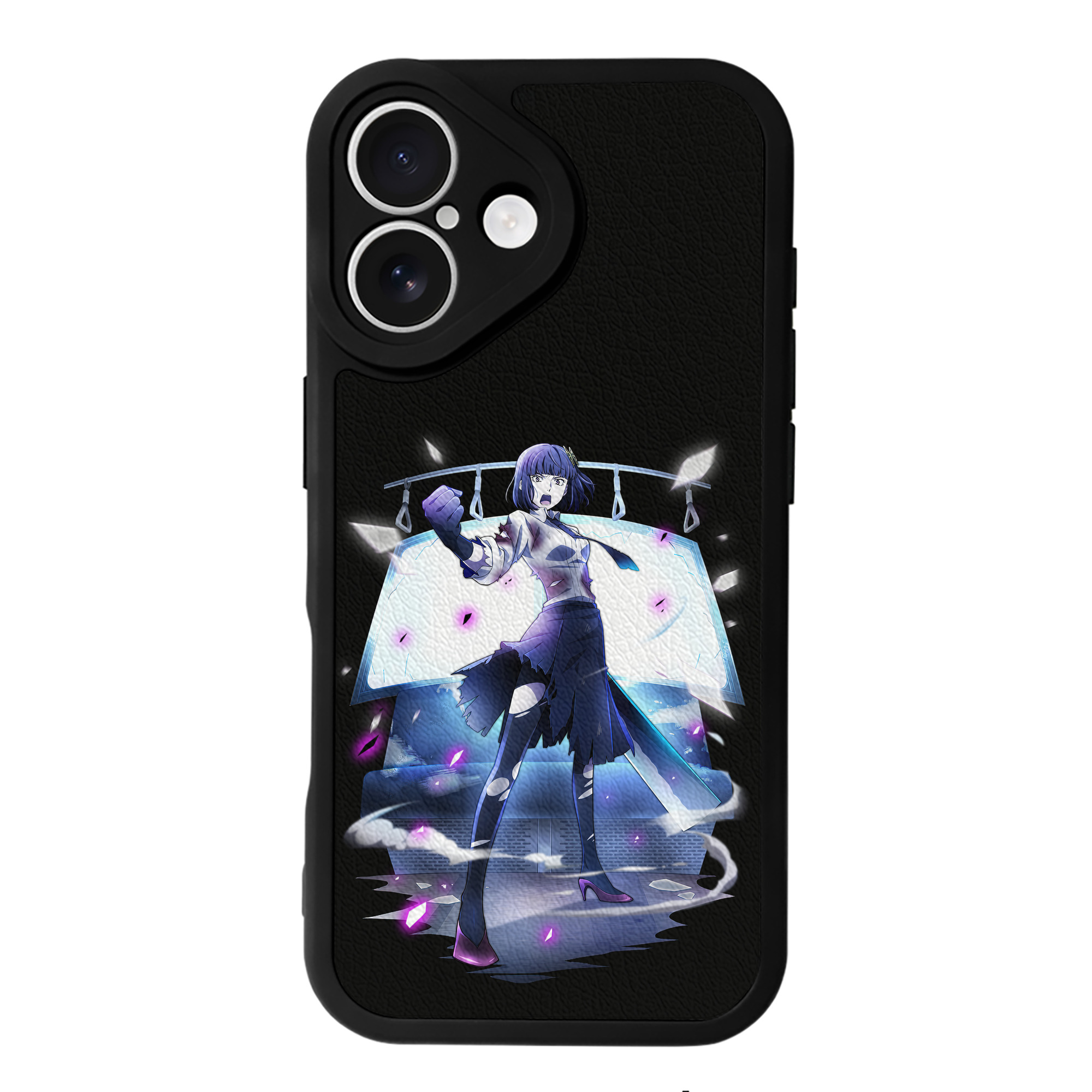 （画像用） 文豪ストレイドッグス Bungo Stray Dogs 【iPhone 16シリーズ対応】シリコンスマホケース（レザー調） 材質：シリコン